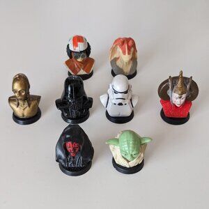 Star Wars Lucasfilm 1999 Mini Bust Collection Figures Set of 8